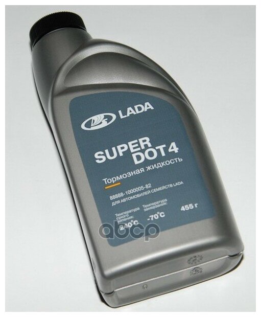 Тормозная жидкость LADA SUPER DOT-4, 0.5, 455