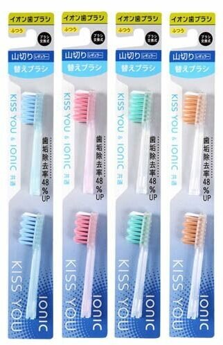 Hukuba Dental Сменные головки для ионной зубной щётки классической с косым срезом (Средней жёсткости) 2 шт.
