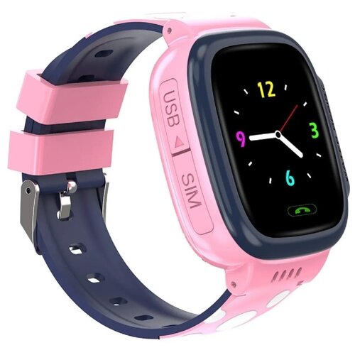 Умные детские часы HUD Y возможность скрытого наблюдения за детьми GPS Sim карта игры фотокамера микрофон Розовый 257300₽
