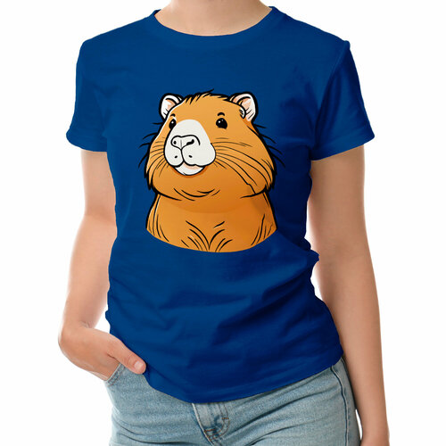 фото Футболка roly, размер l, синий