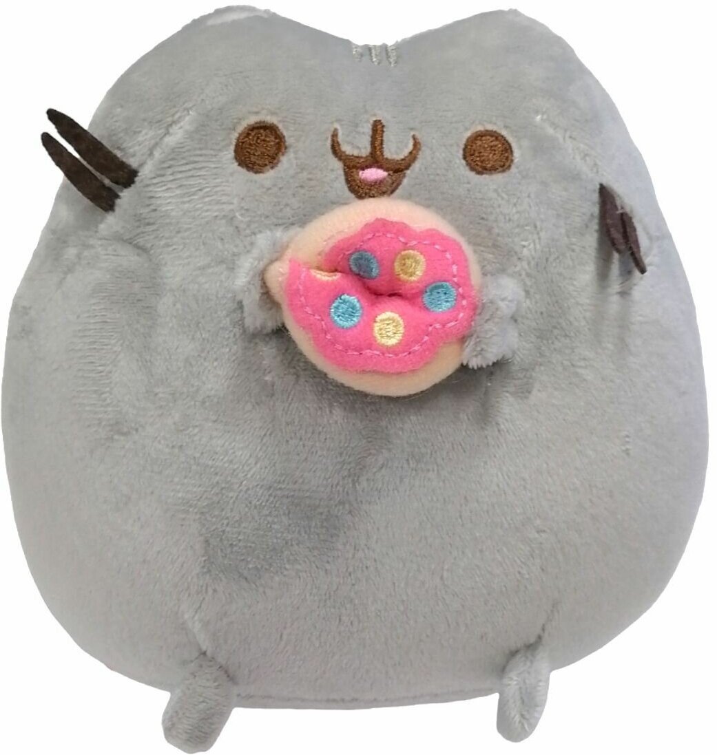 Мягкая игрушка "PUSHEEN THE CAT" ("Кот Пушин") с пончиком