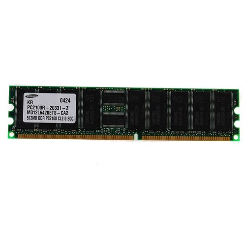 оперативная память samsung 1 гб ddr 266 мгц dimm cl2 m312l2828dt0 ca2 Оперативная память Samsung 512 МБ DDR 266 МГц DIMM CL2.5 M312L6420ETS-CA2