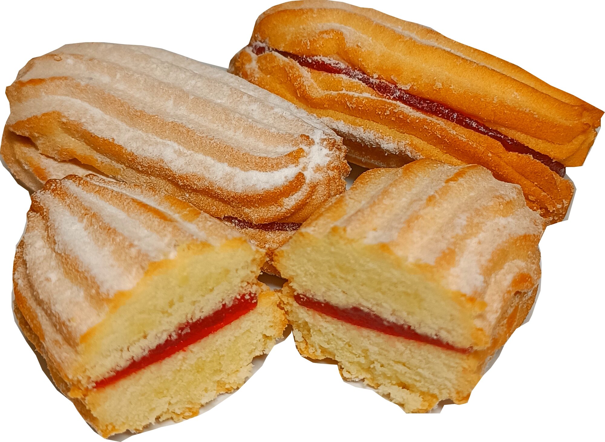Печенье сдобное "Печенье-сэндвич" с фруктовой начинкой со вкусом брусники 900г