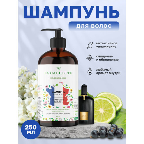 Шампунь для волос увлажняющий La Cachette W020 Black Orchid, 250 мл, с дозатором