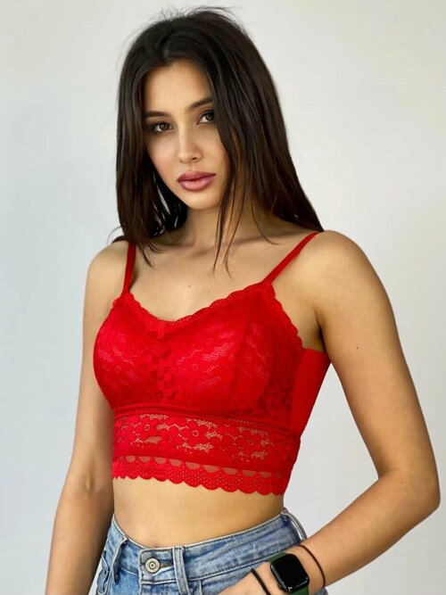 Бюстгальтер  H&C Underwear, размер F, красный