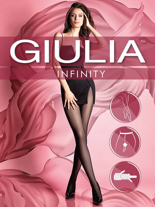 Колготки  Giulia Infinity, 20 den, черный