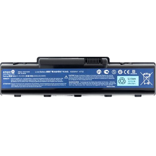 аккумулятор для ноутбука acer 4732 5516 11 1v 4400mah p n as09a41 1 шт Аккумулятор для Acer 4732 5516 (11.1V 4400mAh) Amperin p/n: AS09A41 уценка (6 циклов)