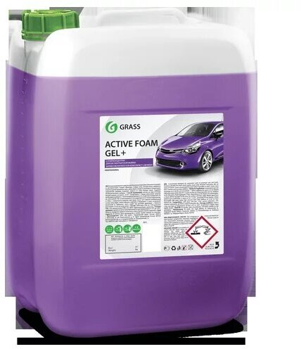 Шампунь GRASS Active Foam GEL+ для бесконтакной мойки концентрат 24кг GRASS 800028