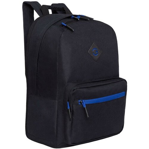Рюкзак GRIZZLY RQL-218-9 черный-синий, 28х41х18 рюкзак молодежный grizzly rql 218 9 черный синий