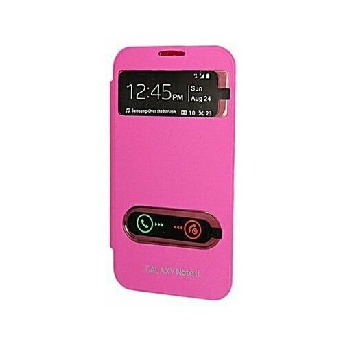 Чехол-книжка Flip Cover для Flip Cover для Samsung Galaxy Note II N7100, розовый