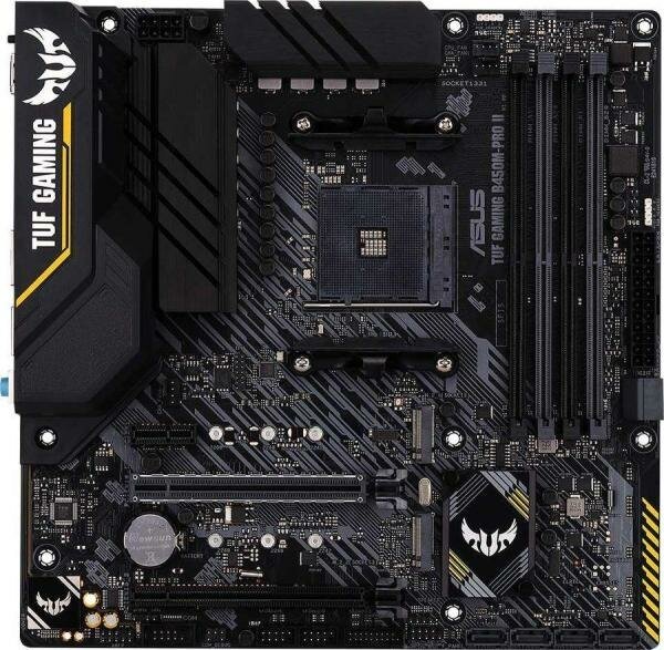 Материнская плата ASUS TUF GAMING B450M-PLUS II Socket AM4 AMD B450 4xDDR4 2xPCI-E 16x 1xPCI-E 1x 6 mATX Retail