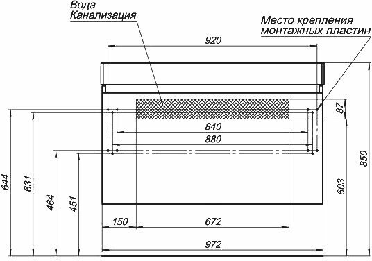 Тумба под раковину Aquanet Йорк 100 белый - фотография № 17