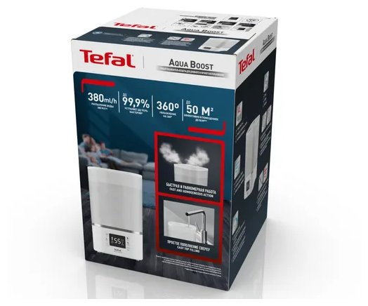 Воздухоочиститель Tefal HD4040F0 200Вт белый (1830008333) - фото №14