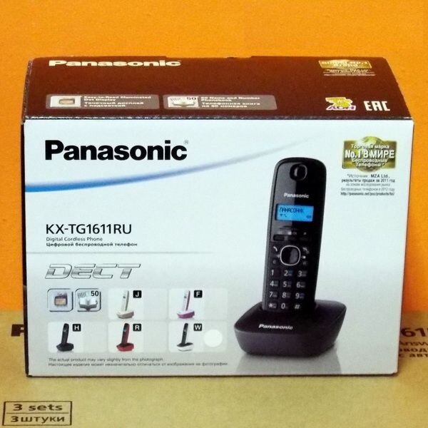 KX-TG1611RUW Panasonic KX-TG1611RUW - Беспроводной телефон Panasonic DECT - фотография № 19