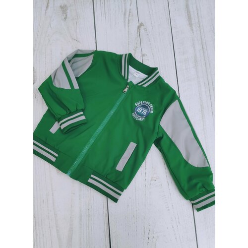 фото Куртка демисезонная, размер 98, зеленый бутик для малышей "мой ангелок"