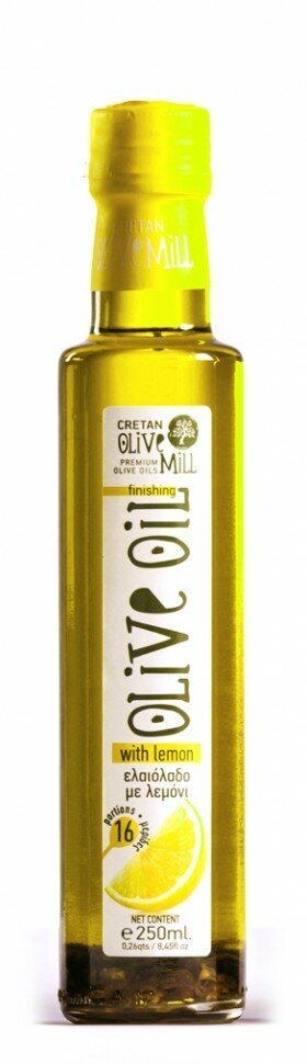 Масло оливковое Cretan Mill Extra Virgin с лимоном 250мл - фото №8