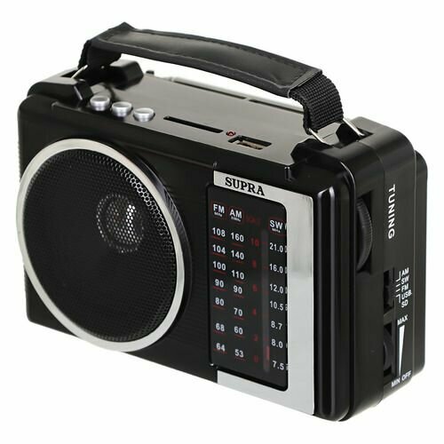 Радиоприемник Supra ST-18U черный 157900₽