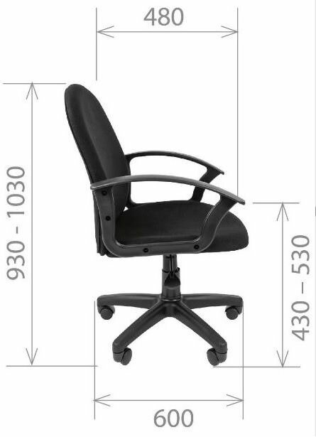 Офисное кресло Стандарт СТ-81 7033362, черный Hoff - фото №14