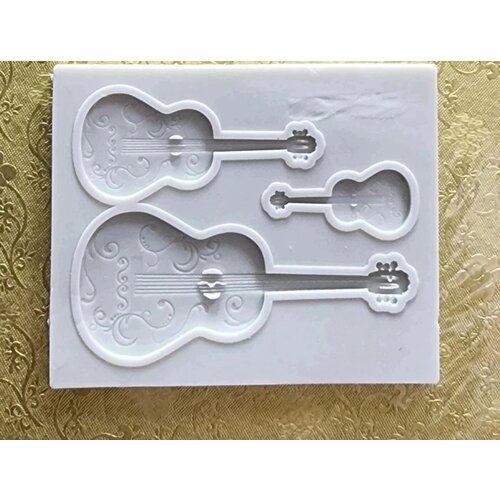 Силиконовая форма Гитары 3d макарон десерт diy пищевой силикон форма для шоколадного фондана конфеты полимерные украшения для тортов инструменты для выпечки форма