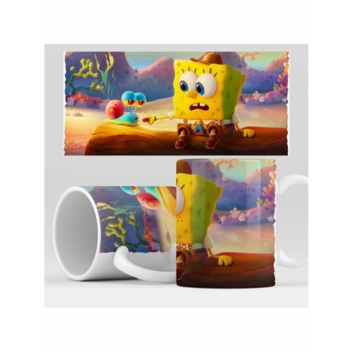 Кружка с принтом Губка Боб Квадратные Штаны, SpongeBob SquarePants