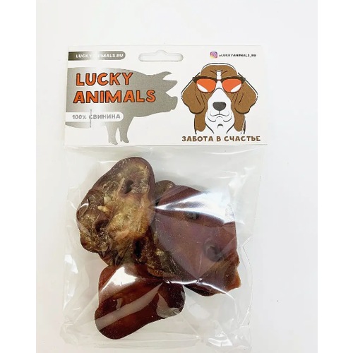 Lucky animals свиные пятачки, 1 уп. лакомство для собак dog lunch сушеные свиные пятачки 50 г