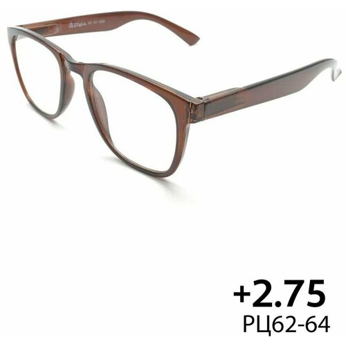 Очки для зрения +2.75 KC-1902 (пластик) коричневый