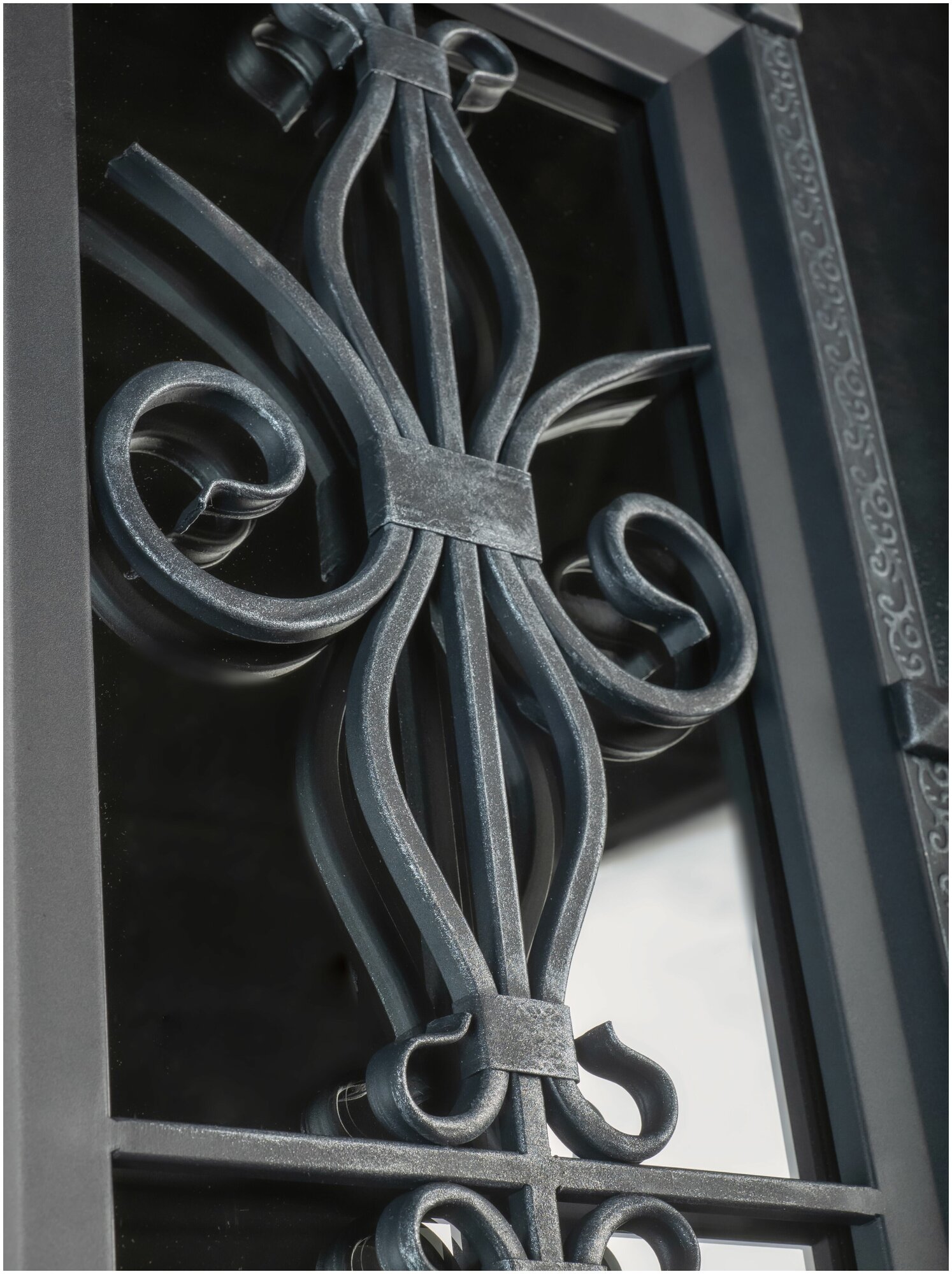 Дверь входная Ferroni Венеция серебро 2050х960 мм левая - фотография № 8