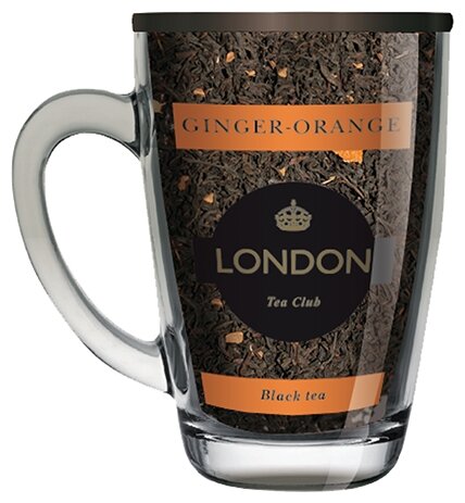 Чай черный London tea сlub Ginger-orange подарочный набор, 70 г, 1 пак.