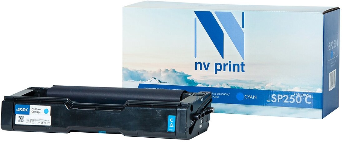 Лазерный картридж NV Print NV-SP250C для для Ricoh Aficio SPC250DN, SPC260, SPC261 (совместимый, голубой, 1600 стр.)