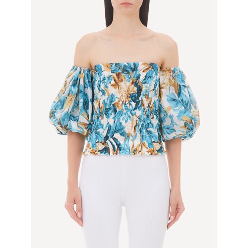 фото Блузка типа топ liu jo жен., ca2362t9316s9812, цвет: haitiprint, размер: 42