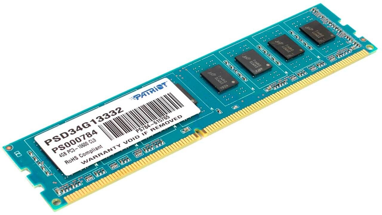 Модуль памяти Patriot Memory DDR3 DIMM 1333Mhz PC3-10600 CL9 - 4Gb - фото №10