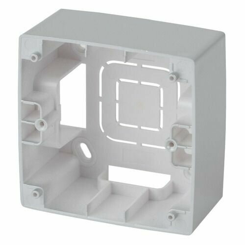 Коробка Эра Серия 12 12-6101-03 (Б0043162) наклад. 1x пластик серебристый (упак:1шт)