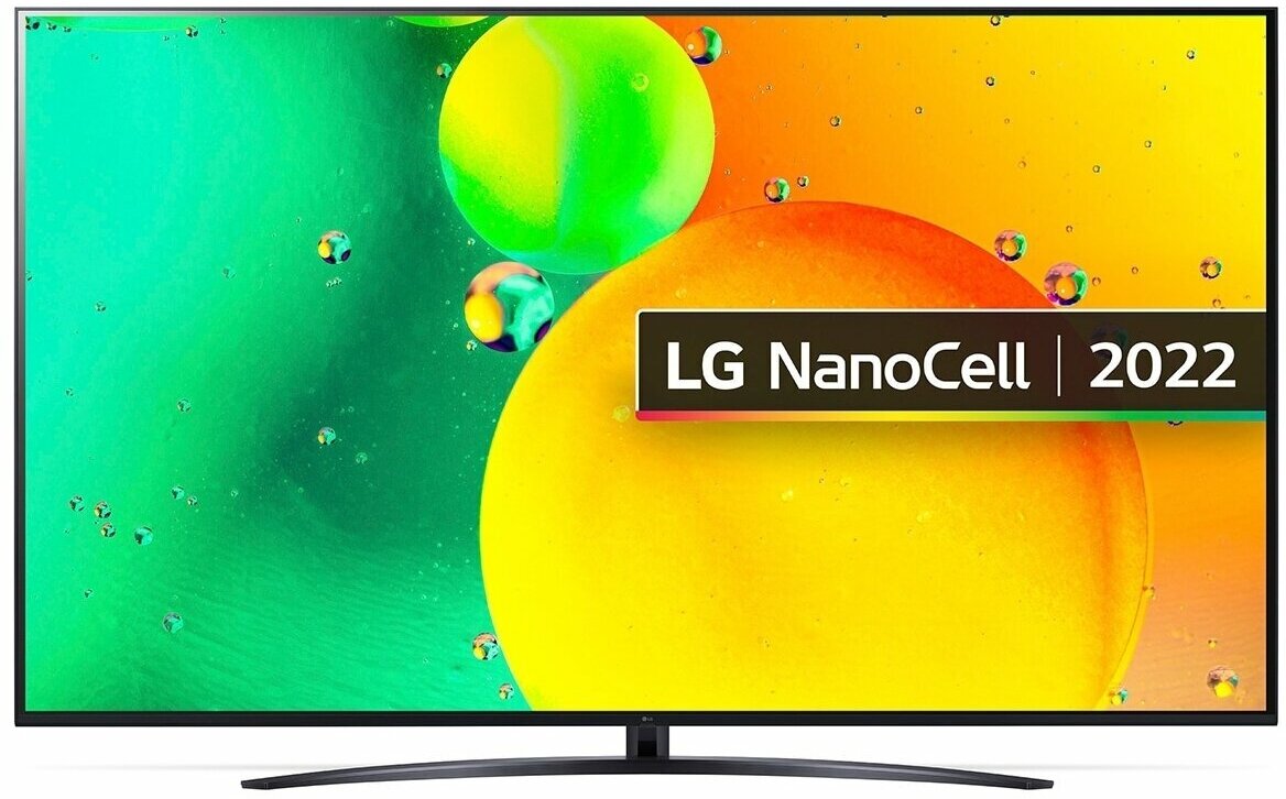 Телевизор LG 65NANO766QA 2022 NanoCell, HDR, LED RU, черный