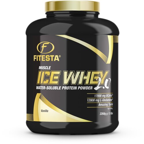 Концентрат и изолят сывороточного протеина Fitesta Muscle Ice Whey 2.0 Ванильный 2268 гр