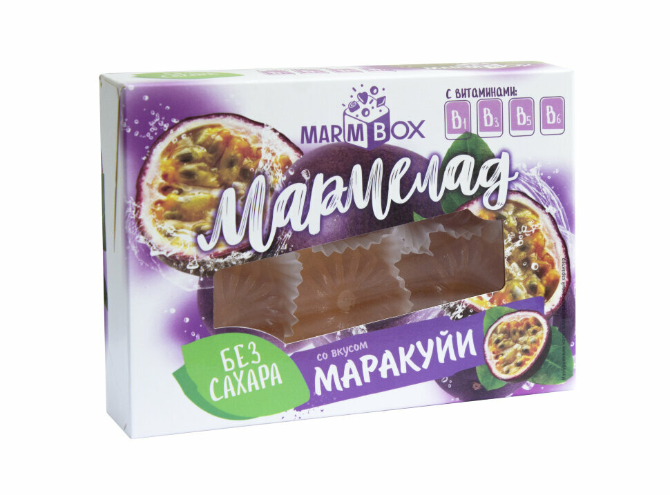 Мармелад желейный Marmbox без сахара (Маракуйя) 200грамм