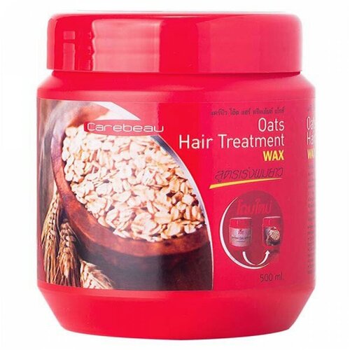 Carebeau Hair Treatment Wax - Oats Маска для волос с воском овес 500 мл. таиланд carebeau маска для волос с воском подсолнух 500 мл