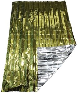 Термоодеяло Следопыт 160х210 см, серебро-золото