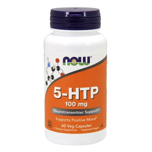 NOW 5-HTP, нейтральный, 60 шт. now 5 htp 200 mg 60 caps