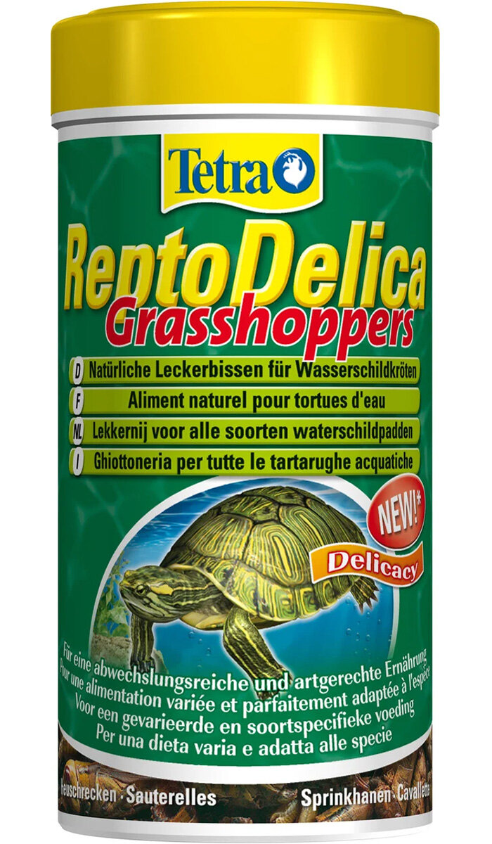 TETRA REPTODELICA GRASSHOPPERS – Тетра корм для водных черепах Кузнечики (250 мл)