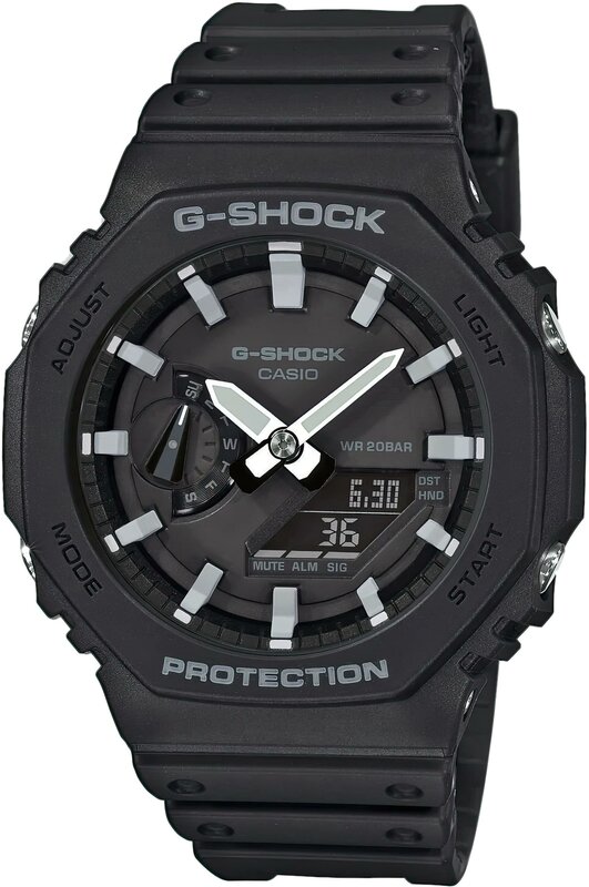 Наручные часы CASIO GA-2100, черный, серый
