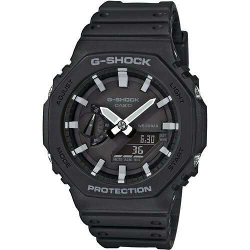 фото Наручные часы casio g-shock ga-2100-1aer, черный, серый