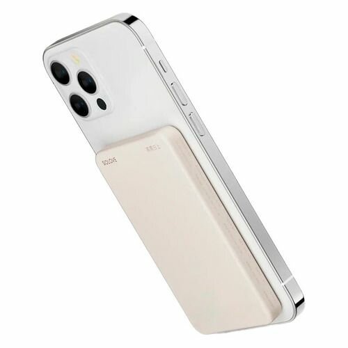 Внешний аккумулятор (Power Bank) SOLOVE Solove W9, 5000мAч, бежевый [w9 beige rus]