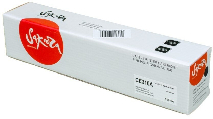 Картридж SAKURA CE310A/729Bk для HP LaserJet Pro CP1025/CP1025N, Canon i-SENSYS LBP-7010 Color черный, 1200 к. - фото №6