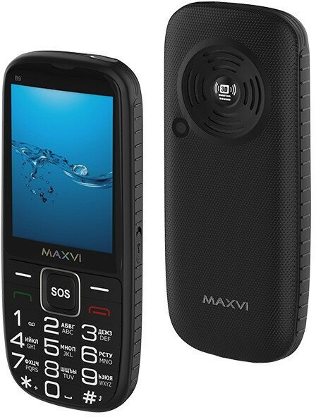 Телефон мобильный (MAXVI B9 Black (2 SIM))