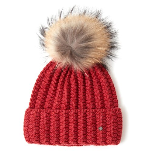 фото Шапка женская finn flare, цвет: красно-коричневый a20-12135_340, размер: 56