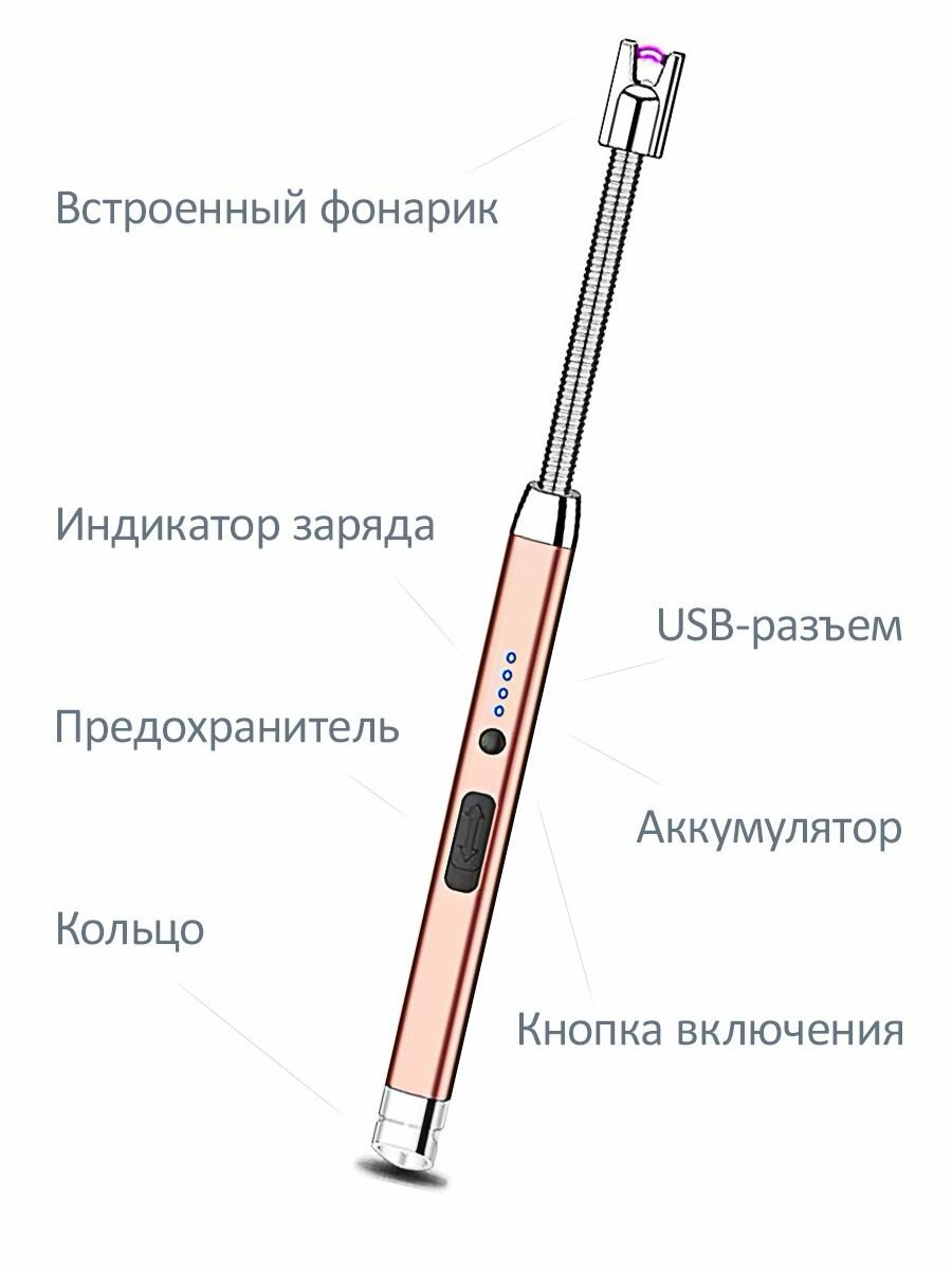 Электронная USB зажигалка для кухонной плиты - фотография № 2