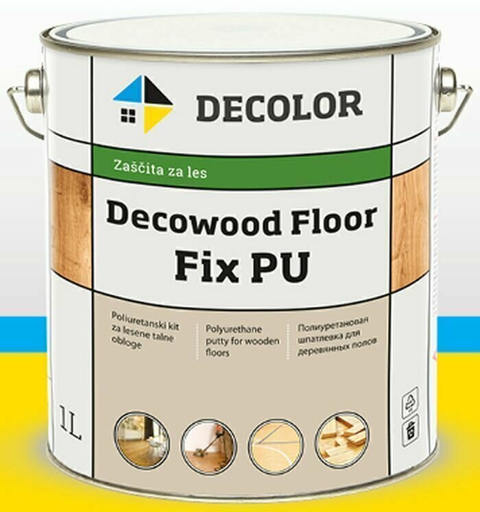 фото Шпаклевка по дереву DECOWOOD FLOOR FIX PU (1л)