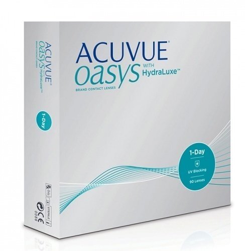 Контактная линза: 1-Day Acuvue Oasys, 90pk (1уп=90шт) R:=9.0 D:=-00,75