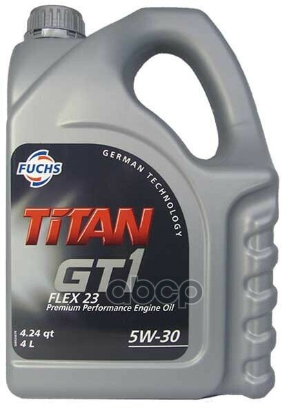 FUCHS 601448799_Масло Fuchs Моторное Titan Gt1 Flex 23 5W-30, 4Л (Синтетика)