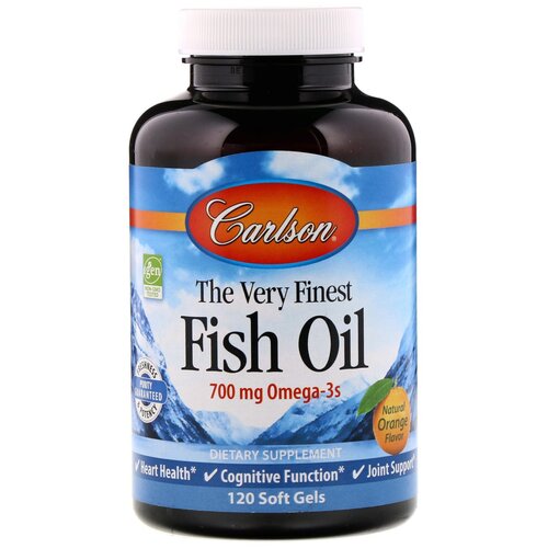 Капсулы Carlson Labs The Very Finest Fish Oil, 270 г, 350 мг, 120 шт.